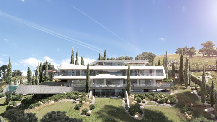 Proyecto de Villa de ultra diseño con vistas inmejorables - Villa en venta en Real de La Quinta, Benahavis
