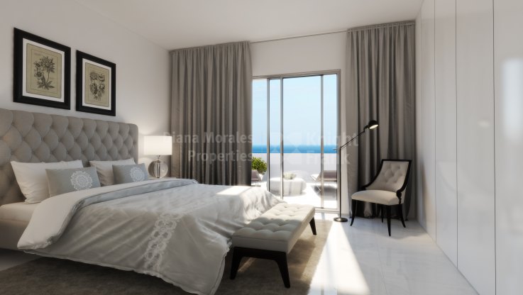 Ático de 3 dormitorios con vistas al mar - Atico en venta en Estepona