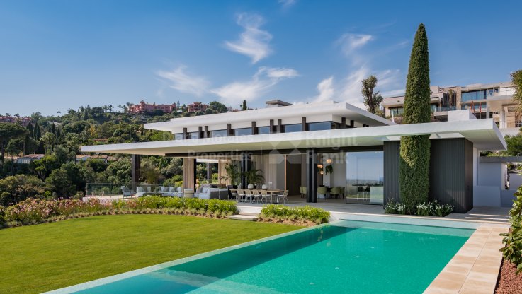 Designervilla mit Panoramablick - Villa zum Verkauf in The Hills, Benahavis