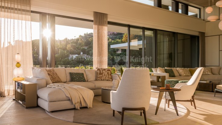 Modern architectural masterpiece with unbeatable views - Villa for sale in The Hills, Benahavis