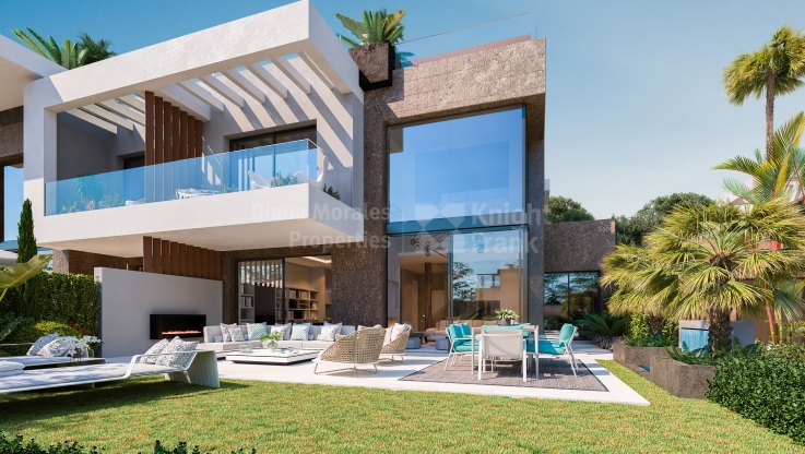 Doppelhaushälfte mit atemberaubender Aussicht in bewachter Wohnanlage - Einfamilienhaushälfte zum Verkauf in Rio Real, Marbella Ost