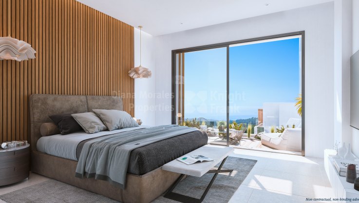 Vivienda pareada con vistas impresionantes en urbanización cerrada - Villa Pareada en venta en Rio Real, Marbella Este