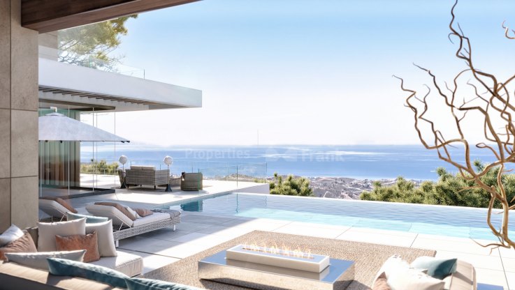 Proyecto de llave en mano de una villa con vistas espectaculares del mar Mediterráneo - Villa en venta en Real de La Quinta, Benahavis