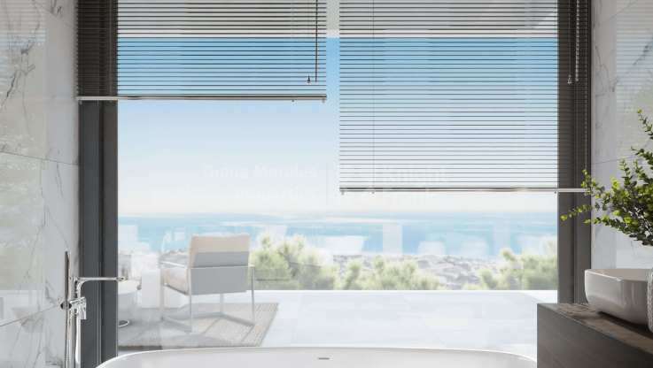 Schlüsselfertiges Projekt einer Villa mit spektakulärem Blick auf das Mittelmeer. - Villa zum Verkauf in Real de La Quinta, Benahavis
