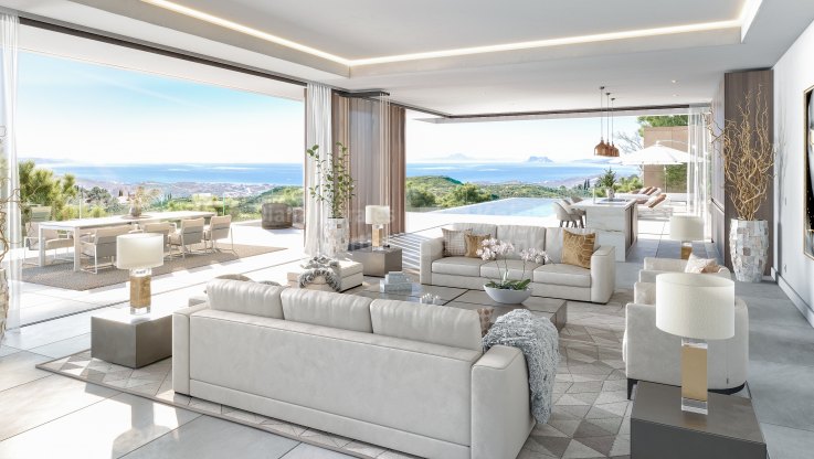 Turnkey project of a villa with spectacular views of the Mediterranean Sea. - Villa for sale in Real de La Quinta, Benahavis