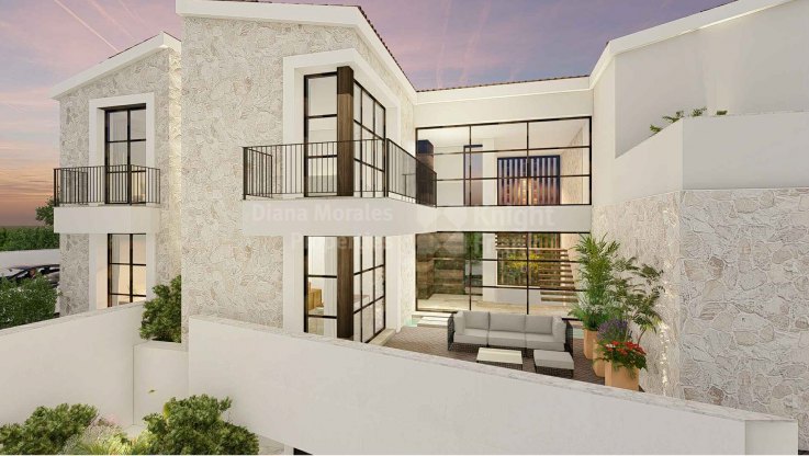 Exquisite Villa im mediterranen Stil mit Panoramablick - Villa zum Verkauf in El Herrojo, Benahavis