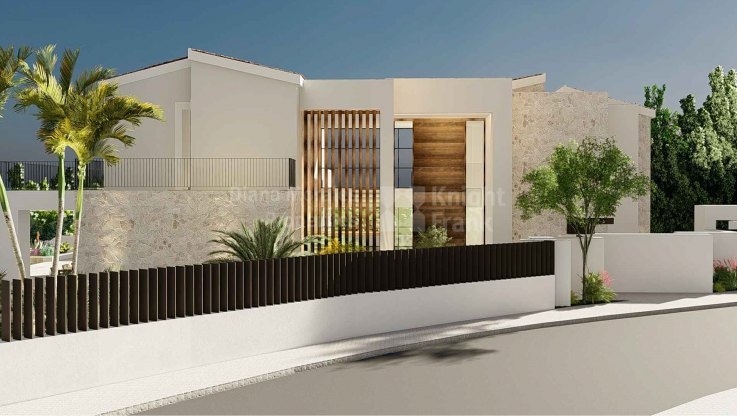 Exquisite mediterranean style villa with panoramic views - Villa for sale in El Herrojo, Benahavis