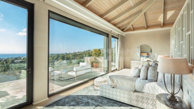 Villa con impresionantes vistas en comunidad vallada - Villa en venta en Cascada de Camojan, Marbella Milla de Oro