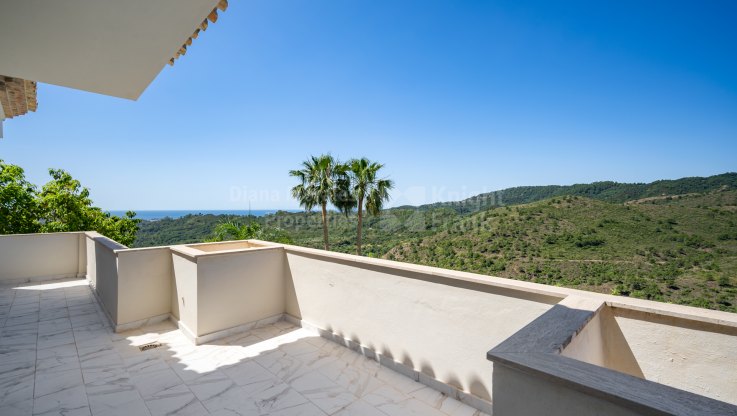 Villa en Monte Mayor con vistas panorámicas al mar - Villa en venta en Monte Mayor, Benahavis