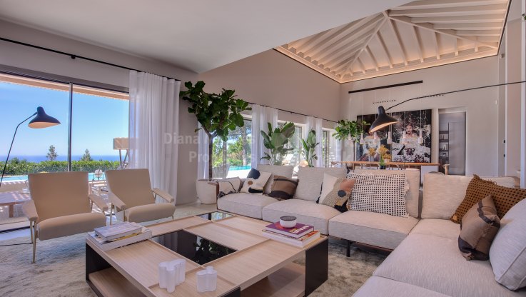 Villa nueva en La Zagaleta con vistas panorámicas al mar - Villa en venta en La Zagaleta, Benahavis