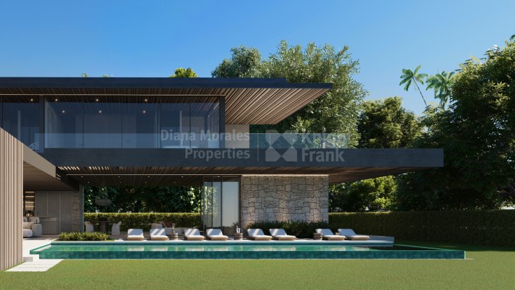 Villa in der Nähe von Golfplätzen in eingezäunter Urbanisation - Villa zum Verkauf in Parcelas del Golf, Nueva Andalucia