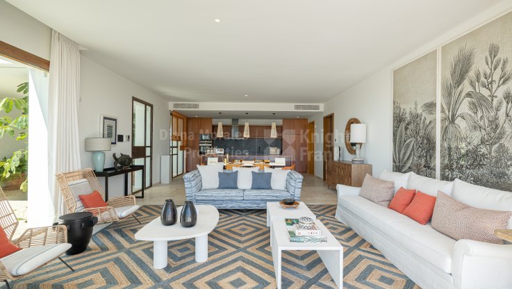 Moderne Villa in Komplex mit 24-Stunden-Sicherheit und Panoramablick - Villa zum Verkauf in Finca Cortesin, Casares