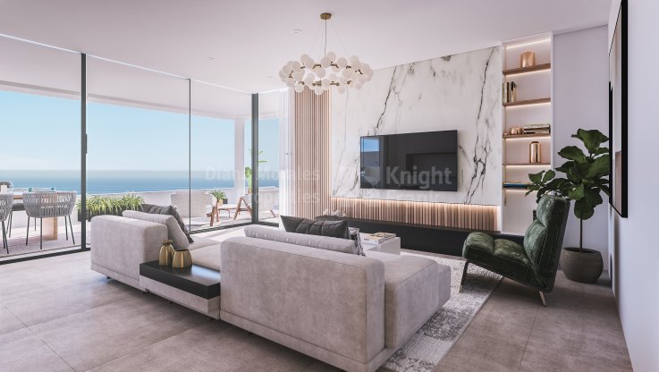 Penthouse duplex de 3 chambres avec vue sur la mer - Penthouse duplex à vendre à Estepona