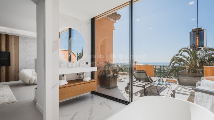 Magnifique duplex penthouse avec vue sur la mer - Penthouse duplex à vendre à Les Belvederes, Nueva Andalucia