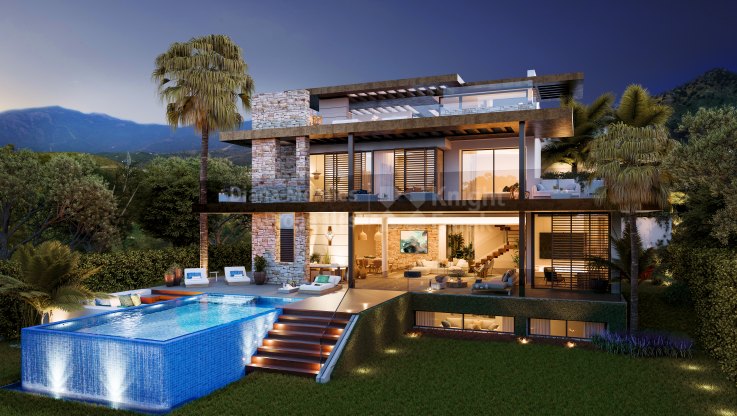 Modern villa with panoramic views in La Alquería - Villa for sale in La Alqueria, Benahavis