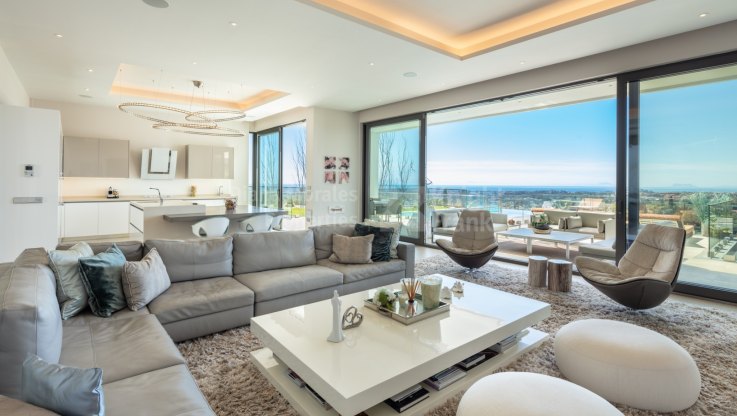 Atemberaubende Villa mit Panoramablick auf das Meer in La Quinta - Villa zum Verkauf in El Herrojo, Benahavis