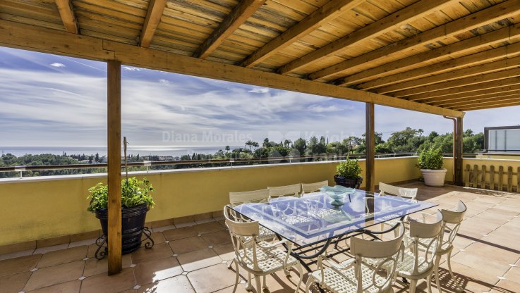 Penthouse mit Meerblick und Grünflächen - Penthaus zum Verkauf in Condado de Sierra Blanca, Marbella Goldene Meile