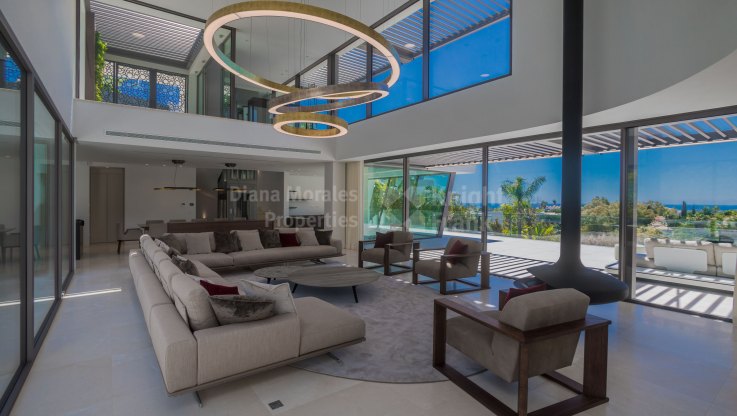 Villa toute neuve avec vue sur la mer et le golf à La Quinta - Villa à vendre à La Quinta, Benahavis