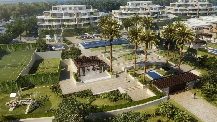 Fabuloso bajo con jardín privado en primera línea de mar - Apartamento Planta Baja en venta en Nueva Milla de Oro, Estepona