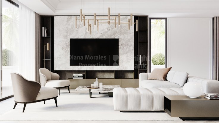 Chalet en 3 niveles en ubicación excepcional - Villa en venta en Las Lomas del Marbella Club, Marbella Milla de Oro