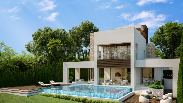 Marbella Centro, Modern villa in a gated community with security