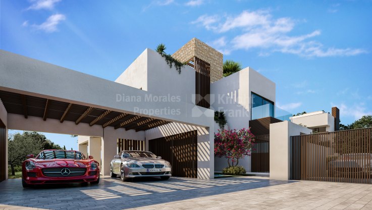 Marbella Centro, New villa in gated community with security