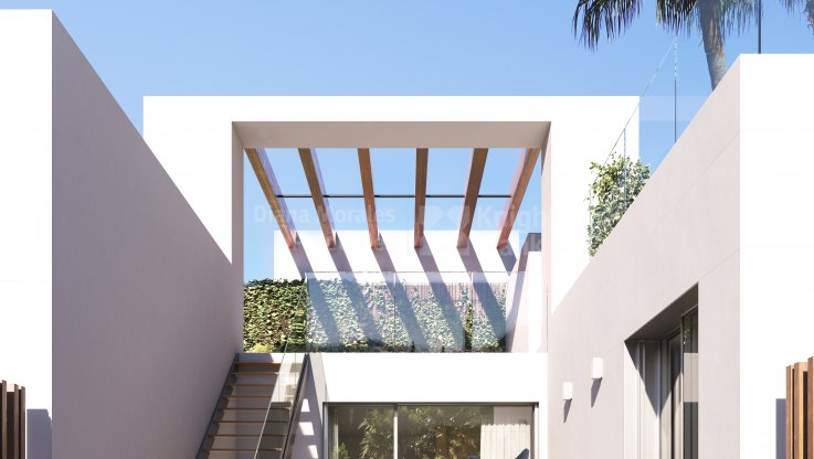 Villa pareada moderna en las laderas de Sierra Blanca - Villa Pareada en venta en Balcones de Sierra Blanca, Marbella Milla de Oro