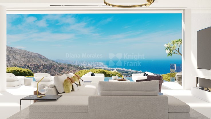 Впечатляющая дизайнерская вилла с панорамным видом - Вилла на продажу в Real de La Quinta, Бенахавис