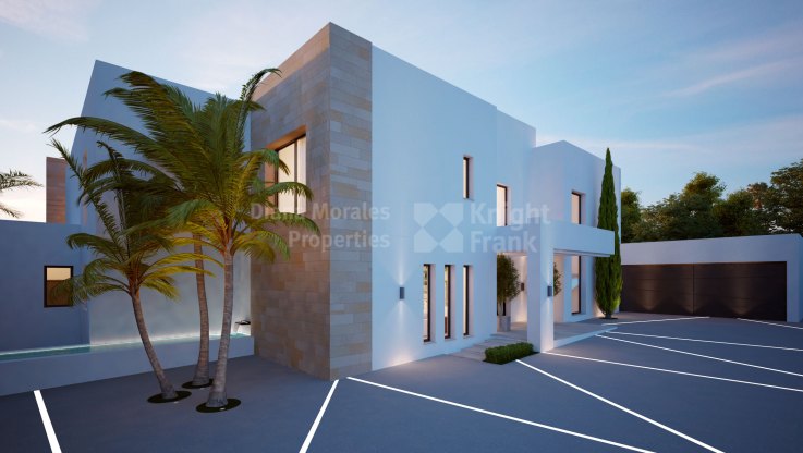 Grundstück mit Projekt für eine Luxusvilla Großes Grundstück mit Projekt für eine Villa mit 8 Schlafzimmern in Cascada de Camojan, einer kleinen, diskreten und sehr exklusiven Gegend, die von atemberaubenden Villen auf großen Grundstücken mit weitläufig - Grundstück zum Verkauf in Cascada de Camojan, Marbella Goldene Meile