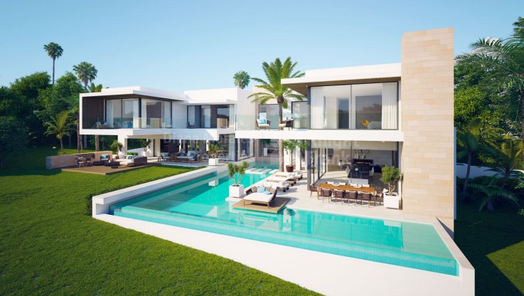 Terrain avec projet pour une villa de luxe - Terrain à vendre à Cascada de Camojan, Marbella Golden Mile