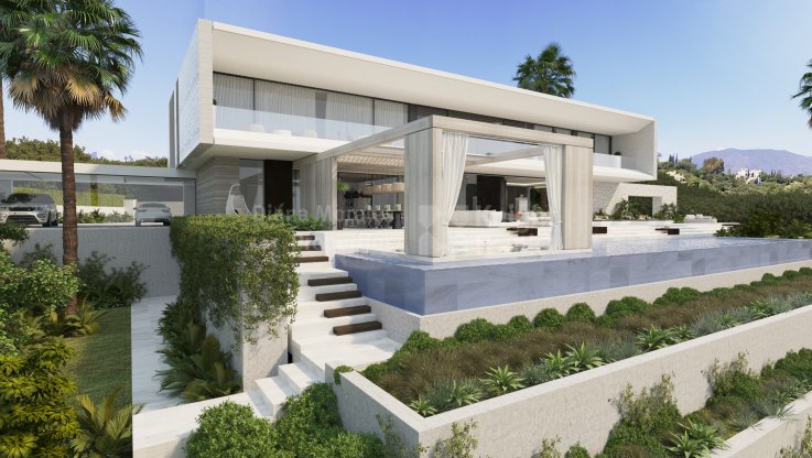 Maison avec intimité, design et vues panoramiques - Villa à vendre à El Madroñal, Benahavis