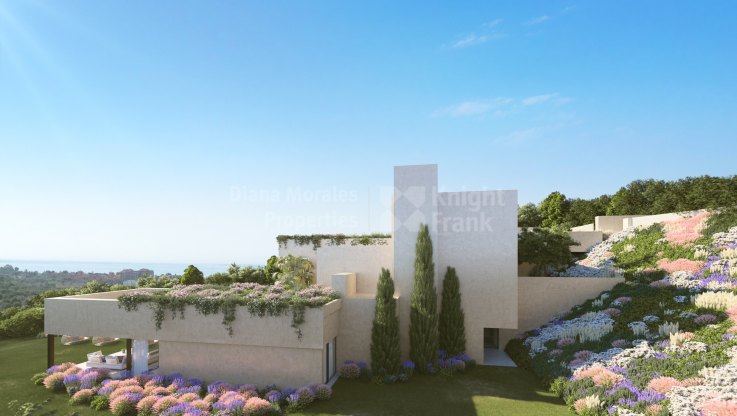 Proyecto llave en mano de chalet estilo moderno - Villa en venta en Los Flamingos, Benahavis
