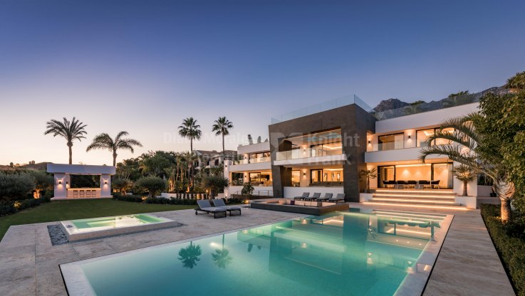 Casa de estilo contemporáneo en alquiler - Villa en alquiler en Sierra Blanca, Marbella Milla de Oro