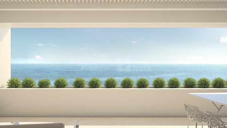 Estepona, Apartamento en complejo de diseño moderno frente al mar
