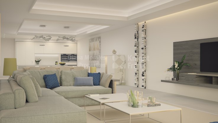Vier Schlafzimmer direkt am Meer - Wohnung zum Verkauf in Estepona