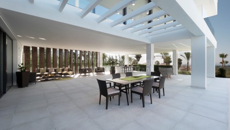 Casa a estrenar de diseño moderno, en complejo cerrado - Villa en venta en La Alqueria, Benahavis