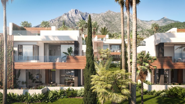Moderne Doppelhaushälfte an den Hängen der Sierra Blanca - Einfamilienhaushälfte zum Verkauf in Balcones de Sierra Blanca, Marbella Goldene Meile