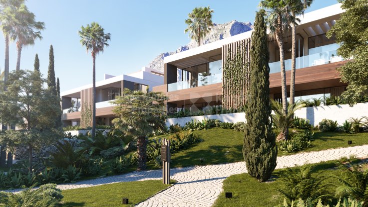 Doppelhaushälfte mit Aussicht an den Hängen der Sierra Blanca - Einfamilienhaushälfte zum Verkauf in Balcones de Sierra Blanca, Marbella Goldene Meile