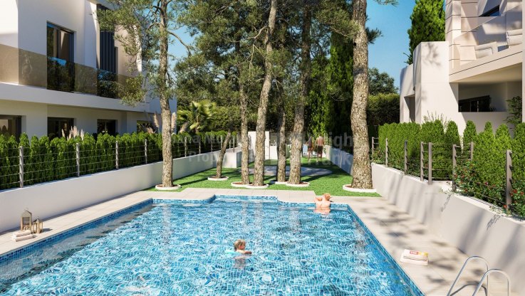 4-bedroom semi-detached house in gated community - Town House for sale in Cancelada, Estepona
