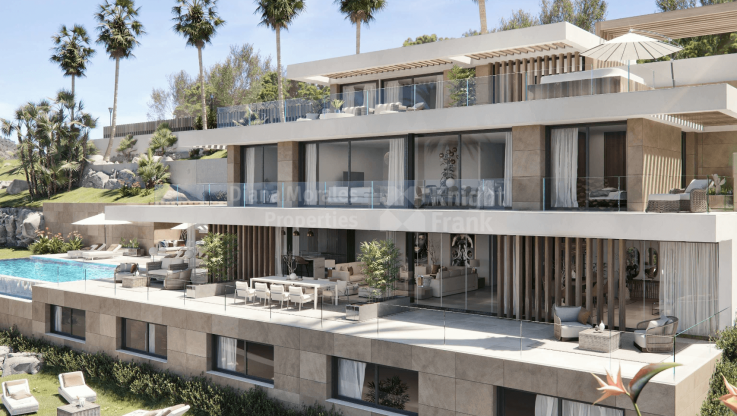 Turnkey project for a villa with panoramic views of the Mediterranean coast. - Villa for sale in Real de La Quinta, Benahavis