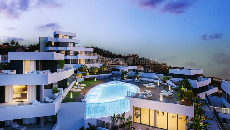 Apartamento en complejo moderno con vistas - Apartamento en venta en Los Altos de los Monteros, Marbella Este