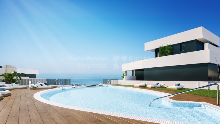 Apartamento en complejo moderno con vistas - Apartamento en venta en Los Altos de los Monteros, Marbella Este