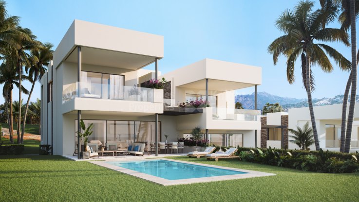 Contemporary semi-detached villa in Marbella East - Semi Detached Villa for sale in Santa Clara, Marbella East