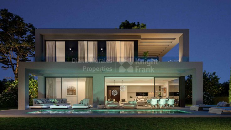 Freistehende Villa in bewachter Anlage - Villa zum Verkauf in Benahavis
