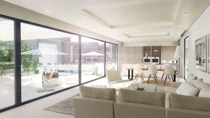 Brandneues modernes Designhaus - Villa zum Verkauf in La Alqueria, Benahavis
