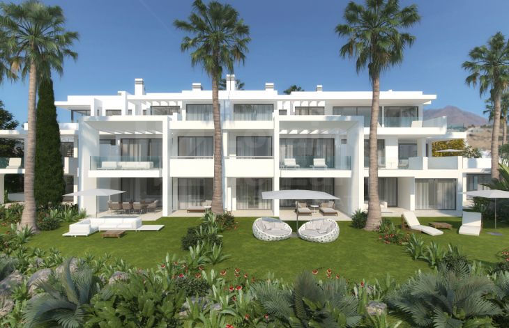 Paradisiacal development of 2 and 3 bedrooms apartments with private beach