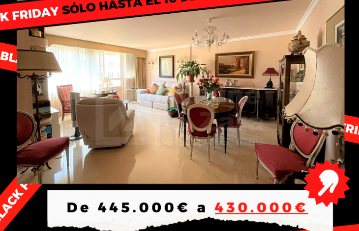 Amplio apartamento de dos dormitorios, garaje y trastero en Jacinto Benavente , Marbella Centro