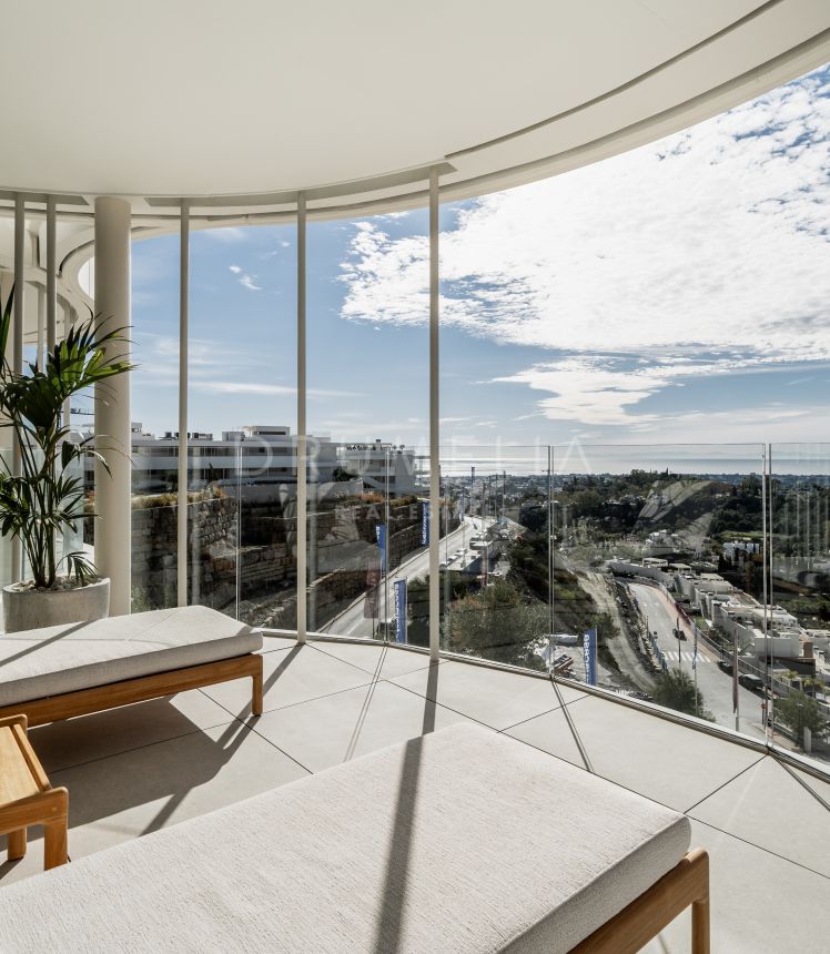 Luxury contemporary apartment with panoramic sea views for sale at The View Marbella