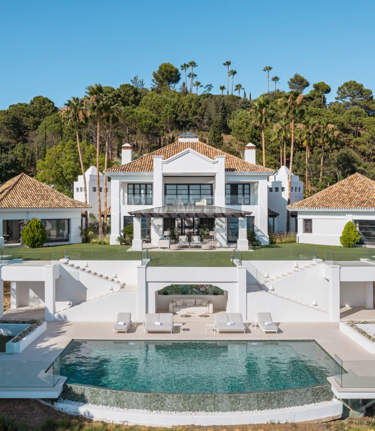 Casa Magda - Sophisticated new modern mansion with panoramic views and luxurious amenities, La Zagaleta, Benahavis