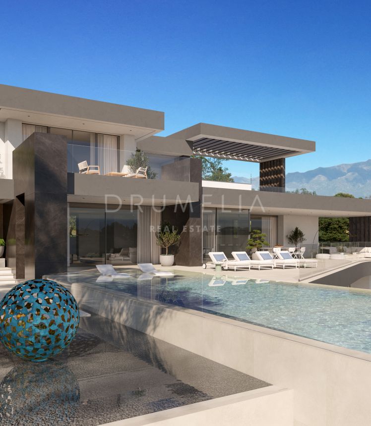Excepcional casa moderna de lujo a estrenar con vistas al mar en Marbella Club Golf Resort, Benahavis